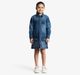Girls Denim Dress With Cargo Pockets And Splatter Paint