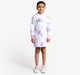 Girls Tie-Dye Sweatshirt Dress With Chest Print