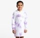 Girls Tie-Dye Sweatshirt Dress With Chest Print