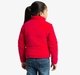 Girls Puffer Jacket With Butterfly Quilting
