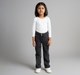 Girls Embroidered Straight Fit Denim Jeans