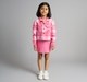Ed-A-Mamma Girls Rib Dress And Shacket Co-Ordinate Set - Pink