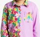 Ed-A-Mamma Girls Floral Printed Corduroy Shirt And Pant Co-Ordinate Set - Multicolor