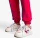 Ed-A-Mamma Girls Cotton Velour Hooded Jacket, T-Shirt And Joggers Co-Ordinate Set - Pink