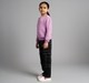 Girls Sweater With All Over Puffed Flowers