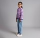 Girls Sweater With Lurex Yarn Inserts