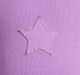 Girls Full Sleeves Ribbed T-Shirt With Star Applique