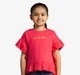 Girls Poncho Top With Ruffles