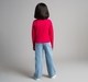 Girls Embroidered Ribbed T-Shirt