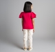 Girls Ribbed T-Shirt With Flutter Sleeves