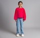 Ed-A-Mamma Girls Cotton Velour T-Shirt With Rhinestones - Pink