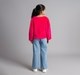 Ed-A-Mamma Girls Cotton Velour T-Shirt With Rhinestones - Pink