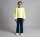 Girls Cotton Velour T-Shirt With Rhinestones
