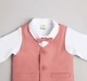 Baby Boys Shirt, Pant Waist Coat & Bow 3 Pc Partywear Set