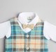 Baby Boys Shirt, Pant Waist Coat & Bow 3 Pc Partywear Set
