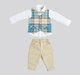 Baby Boys Shirt, Pant Waist Coat & Bow 3 Pc Partywear Set