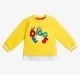 Infant Boys Terry Embroidered & Mock Layered Sweatshirt