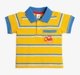 Baby Boys Stiped Polo T-Shirt With Embroidery