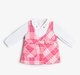Baby Girls Pinafore Dress With T Shirt