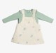 Baby Girls Pinafore Embroidered Dress With T- Shirt