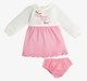 Infant Girls Printed Corduroy Dress With Bloomer