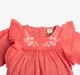 Infant Girls Floral Embroidered Dress With Bloomer