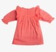 Infant Girls Floral Embroidered Dress With Bloomer
