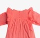 Infant Girls Floral Embroidered Dress With Bloomer