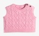 Baby Girls Floral Printed Dress With Flatknit Vest & Bloomer