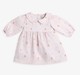 Baby Girls Floral Printed Dress With Flatknit Vest & Bloomer