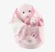 Basket, Puppy Toy, Rattle & Burp Cloth 4 Pcs Gift Sets
