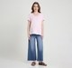 Maternity T-Shirt Short Sleeves Typography or Slogan Print Purple