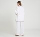 Maternity Clothing Sets 3/4 Sleeves Embroidered White