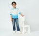Boys seamless indigo denim Navy