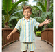 Boys striper set off white