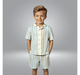 Boys striper set off white
