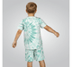 Boys printed t-shirt & shorts clothing sets Mint