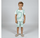 Boys printed t-shirt & shorts clothing sets Mint