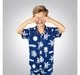 Boys Printed Set Cambric Navy