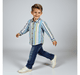 Boys striped long sleeves shirts Blue