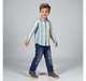 Boys striped long sleeves shirts Blue