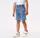Boys' Comfort-Fit Elastic Waist Denim Shorts – Mid-Blue Wash