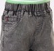 Boys' Comfort-Fit Elastic Waist Denim Shorts – Black