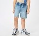 Boys pull up indigo denim shorts  Blue