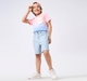 Boys stripe denim shorts  Blue