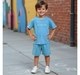 Boys Knitted Shorts Blue