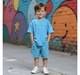 Boys Knitted Shorts Blue