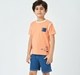 Boys crew neck T-shirt Orange