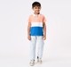 Boys' Tri-Color Block Rugby Polo Shirt