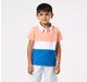 Boys' Tri-Color Block Rugby Polo Shirt